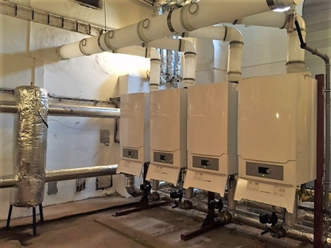 Kotelna Gymnázium Mikulov 600kW - Voda Topení Plyn | BYTOP - GAS, s.r.o.